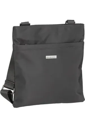 Bugatti Contratempo Shoulderbag Flat in Schwarz (1.8 Liter), Umhängetasche
