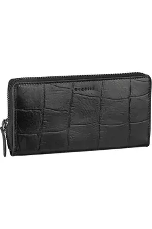 Bugatti Nevio Ladies Long Wallet With Zip in Schwarz (0.5 Liter), Geldbörse