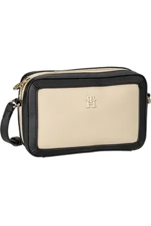 Tommy Hilfiger TH Essential S Crossover CB PSP24 in White Clay/Black (1.8 Liter), Umhängetasche