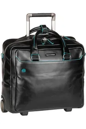 Piquadro Blue Square Wheeled Briefcase 4729 in Nero (20 Liter), Pilotenkoffer