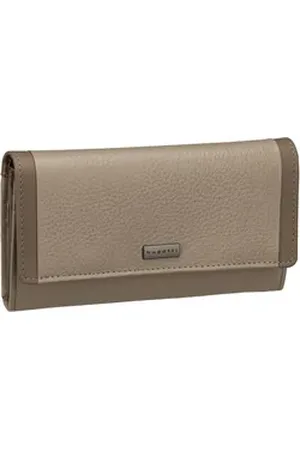 Bugatti Sina Ladies Long Wallet With Flap in Beige (0.5 Liter), Geldbörse