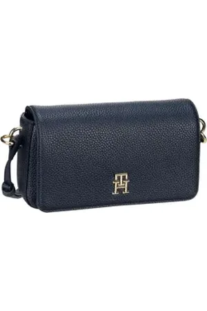 Tommy Hilfiger TH Emblem Flap Crossover in Space Blue (1.4 Liter), Umhängetasche