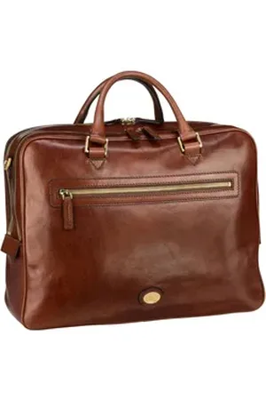The Bridge Story Uomo 3500 in Marrone/Oro (15.7 Liter), Aktentasche