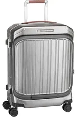 Piquadro PQ-LM Cabin Spinner 4426 with Front Pocket in Nero-Cuoio (37 Liter), Koffer & Trolley