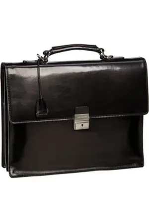The Bridge Story Uomo Aktentasche 2527 in Nero/Rutenio (10.8 Liter), Aktentasche