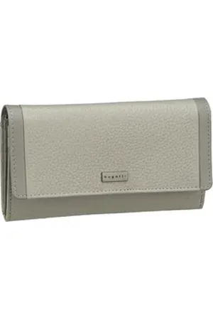 Bugatti Sina Ladies Long Wallet With Flap in Hellgrau (0.5 Liter), Geldbörse