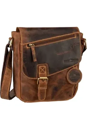 Greenburry Vintage 1540 Revolver Bag S in Sattelbraun (4.2 Liter), Umhängetasche