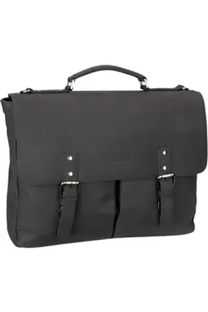 Bugatti Luca Briefcase With Flap in Schwarz (12.9 Liter), Aktentasche