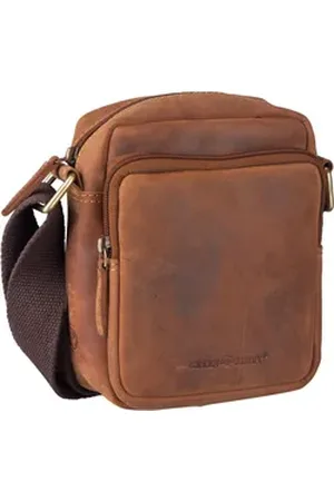 Greenburry Vintage Travel 1611 Umhänger in Brown (2 Liter), Umhängetasche