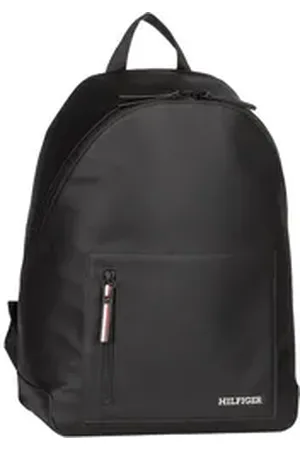 Tommy Hilfiger TH Piqué Backpack SP24 in Black (20.2 Liter), Rucksack / Backpack