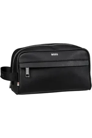 HUGO BOSS Zair Washbag 50512026 in Black (3.3 Liter), Kulturbeutel