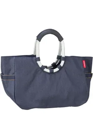Reisenthel Loopshopper M in Herringbone Dark Blue (12 Liter), Einkaufstasche