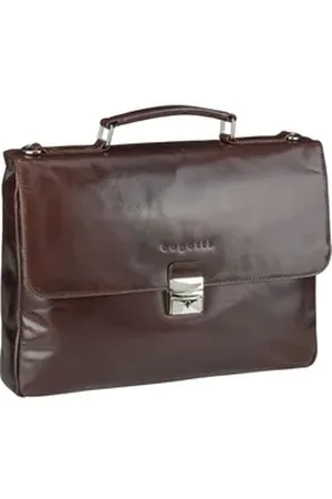 Bugatti Romano Briefcase Small in Braun (14.3 Liter), Aktentasche