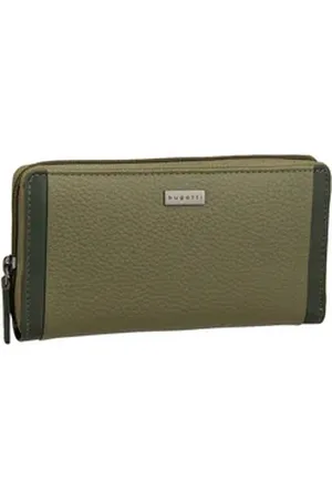 Bugatti Sina Ladies Long Zip Wallet in Grün (0.5 Liter), Geldbörse