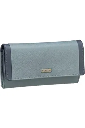 Bugatti Sina Ladies Long Wallet With Flap in Denim (0.5 Liter), Geldbörse