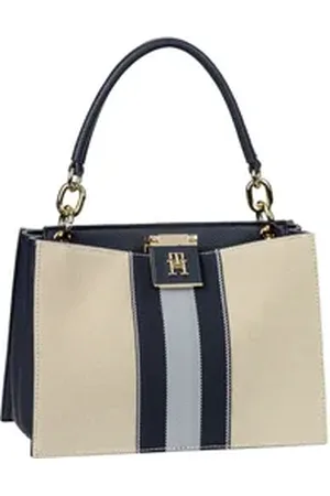 Tommy Hilfiger TH Her Mini Stripes 17435 SP25 in Space Blue Canvas Mix (4.4 Liter), Handtasche