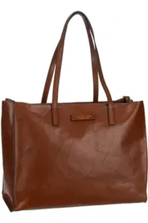 The Bridge Mirra Shopping with Zip 1314 in Marrone/Oro (15.9 Liter), Shopper
