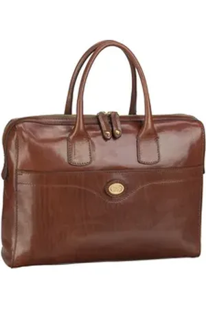 The Bridge Story Donna 2761 in Marrone/Oro (7.8 Liter), Aktentasche