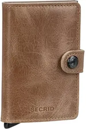 Secrid Miniwallet Vintage in Taupe (0.1 Liter), Geldbörse