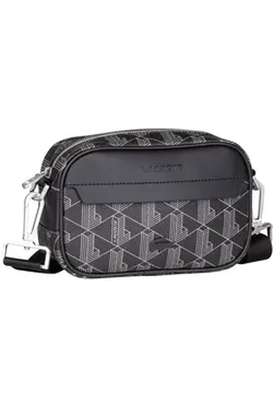 Lacoste The Blend Small NH3650LX in Monogram Noir Gris (1.6 Liter), Umhängetasche