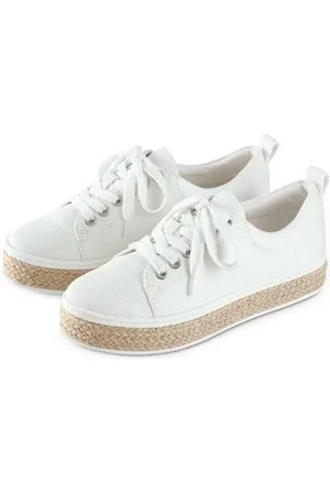 Tchibo Canvas-Sneaker Weiss - Gr.: 37