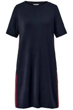 Tchibo Sweatkleid mit Galonstreifen - Dunkelblau - Gr.: S