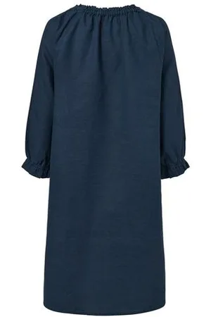 Tchibo Leinenkleid - Damen - Gr. M - dunkelblau