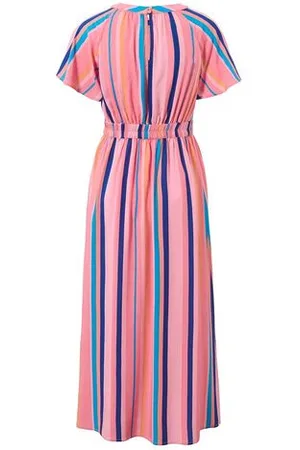 Tchibo Gestreiftes Maxikleid - Damen - Gr. 44 - mehrfarbig/gestreift