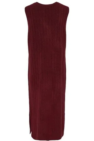 Tchibo Geripptes Strickkleid - Damen - Gr. M - rot