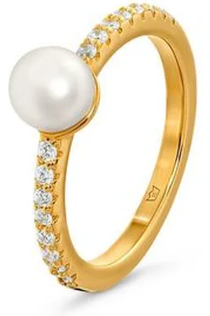 Tchibo 925 Silber Ring - Damen - Gr. 18 - weiß