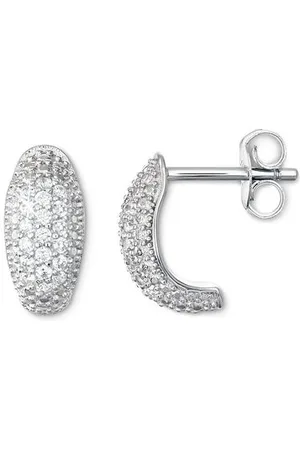 Tchibo 925 Silber Creolen Sparkling - silber