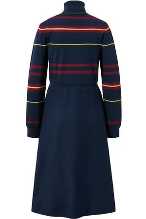 Tchibo Strickkleid - Damen - Gr. 48 - dunkelblau/gestreift