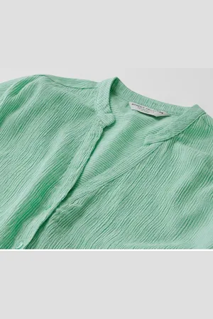 Tchibo Gestreifte Longtunika - Damen - Gr. 50 - creme/gestreift