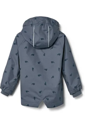 Tchibo Kleinkinder-Regenjacke - Herren - Gr. 122/128 - dunkelblau/print