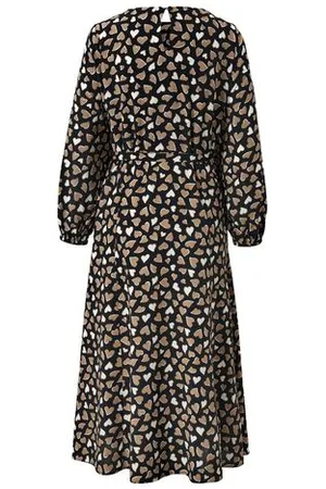 Tchibo Webkleid mit Alloverprint - Damen - Gr. 44 - creme/print