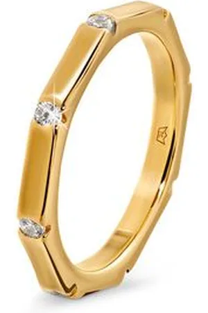 Tchibo 925 Silber Ring Octagon - Damen - Gr. 18 - weiß