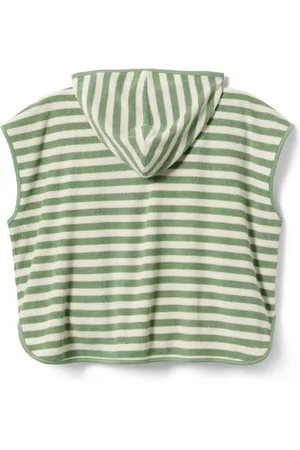 Tchibo Baby- und Kleinkind-Frottierponcho - Gr. 122/128 - /gestreift