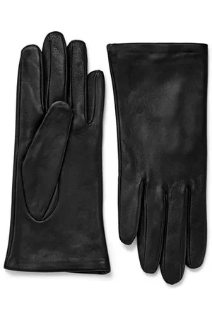 Tchibo Lederhandschuhe - Damen - Gr. 7,5 - schwarz