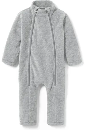 Tchibo Baby-Fleece-Einteiler - Baby - Gr. 62/68 - grau