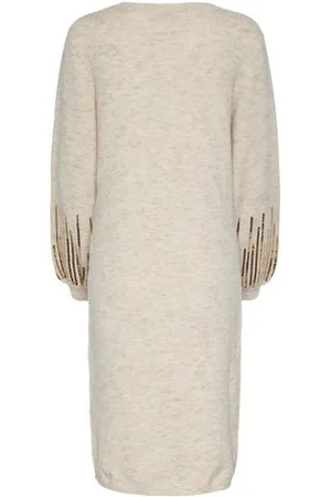 Tchibo Strickkleid mit Pailletten - Damen - Gr. L