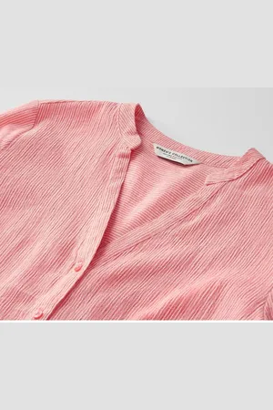 Tchibo Gestreifte Longtunika - Damen - Gr. 50 - creme/gestreift