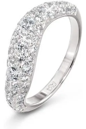 Tchibo 925 Silber Ring Wave - Damen - Gr. 18 - silber