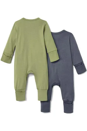 Tchibo 2 Baby-Schlafanzüge - Herren - Gr. 98/104 - dunkelblau