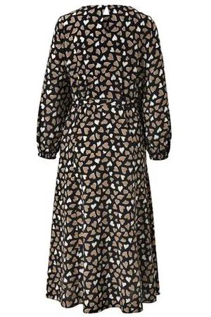 Tchibo Webkleid mit Alloverprint - Damen - Gr. 48 - creme/print
