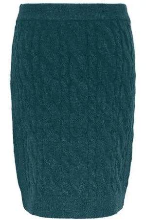Tchibo Strickrock - Damen - Gr. M - petrol
