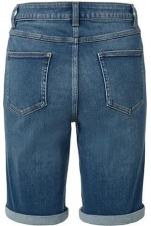 Tchibo Bermuda Jeans – Fit »Lea« - Damen - Gr. 42 - dunkelblau
