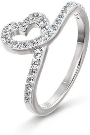 Tchibo 925 Silber Ring Herz - Damen - Gr. 19 - silber