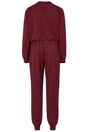 Tchibo Loungeoverall - Damen - Gr. L - bordeaux