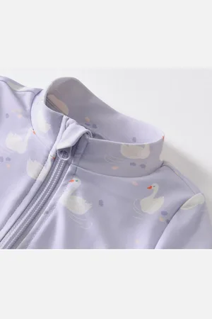 Tchibo Baby-Einteiler mit UV-Schutzfaktor 80 - Herren - Gr. 86/92 - lila/print