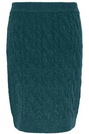 Tchibo Strickrock - Damen - Gr. L - petrol